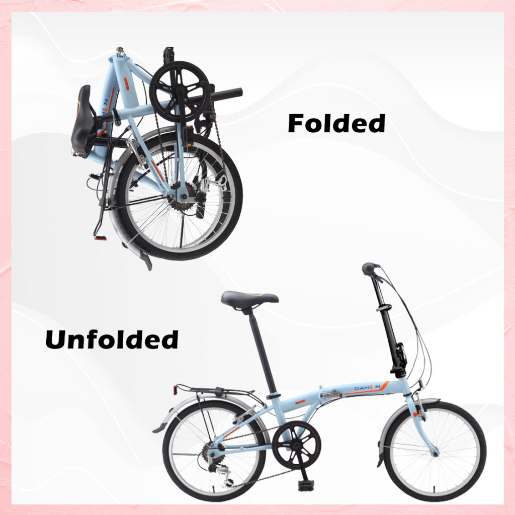 Folding hotsell bike size