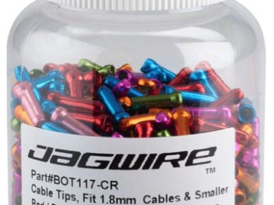 JAGWIRE BOT117-CR CABLE TIPS, FITS 1.8mm CABLES & SMALLER (RED, BLUE, PINK, PURPLE, ORANGE & GREEN)