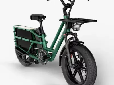 FIIDO T2 LONG TAIL CARGO E-BIKE - FOREST GREEN
